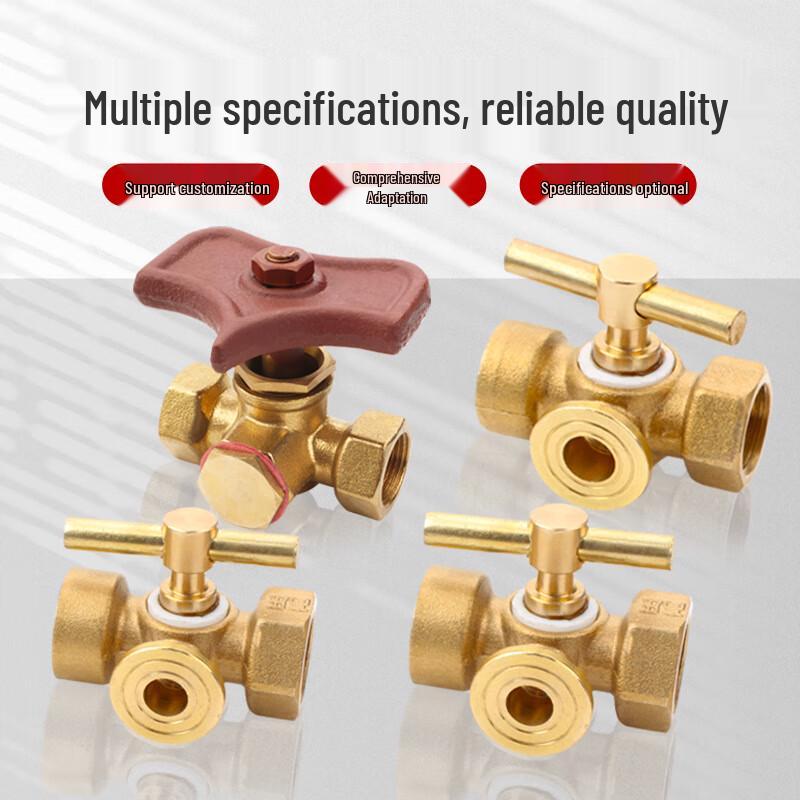 High Pressure Brass Three-Way Plug Valve