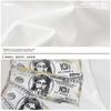 Foreign Trade Cross-border Dollar Pattern Printing Short-sleeved T-shirt, Semi-turtleneck Design Personalized Street Style Loose Trendy Men's Clothing