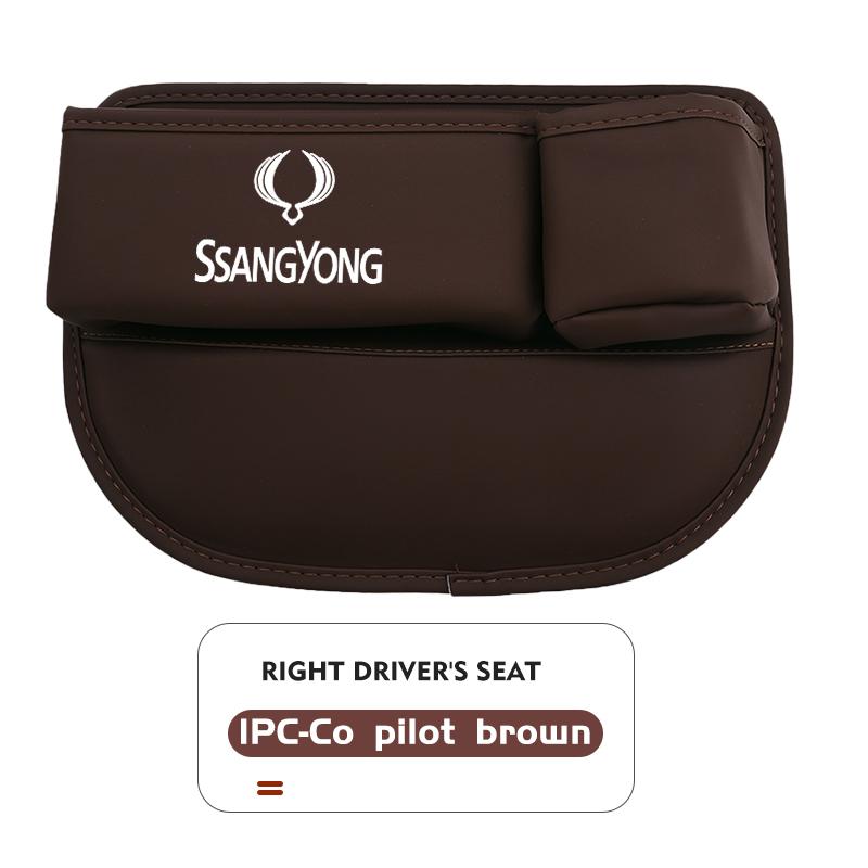 For SsangYong Multifunction Car Seat Gap Storage Box Organizer Pocket Cup Holder Interior Accessories Musso Korando Rexton