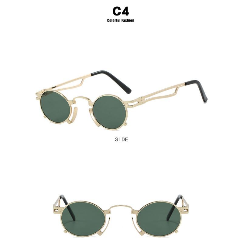 Women's sunglasses, small frame round sunglasses, men's and women's punk sunglasses.