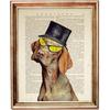 Vintage Funny Animals In Newspaper Art Poster Canvas Painting Puppy Pet Cat Horse Wall Art Pictures Gift Home Decor