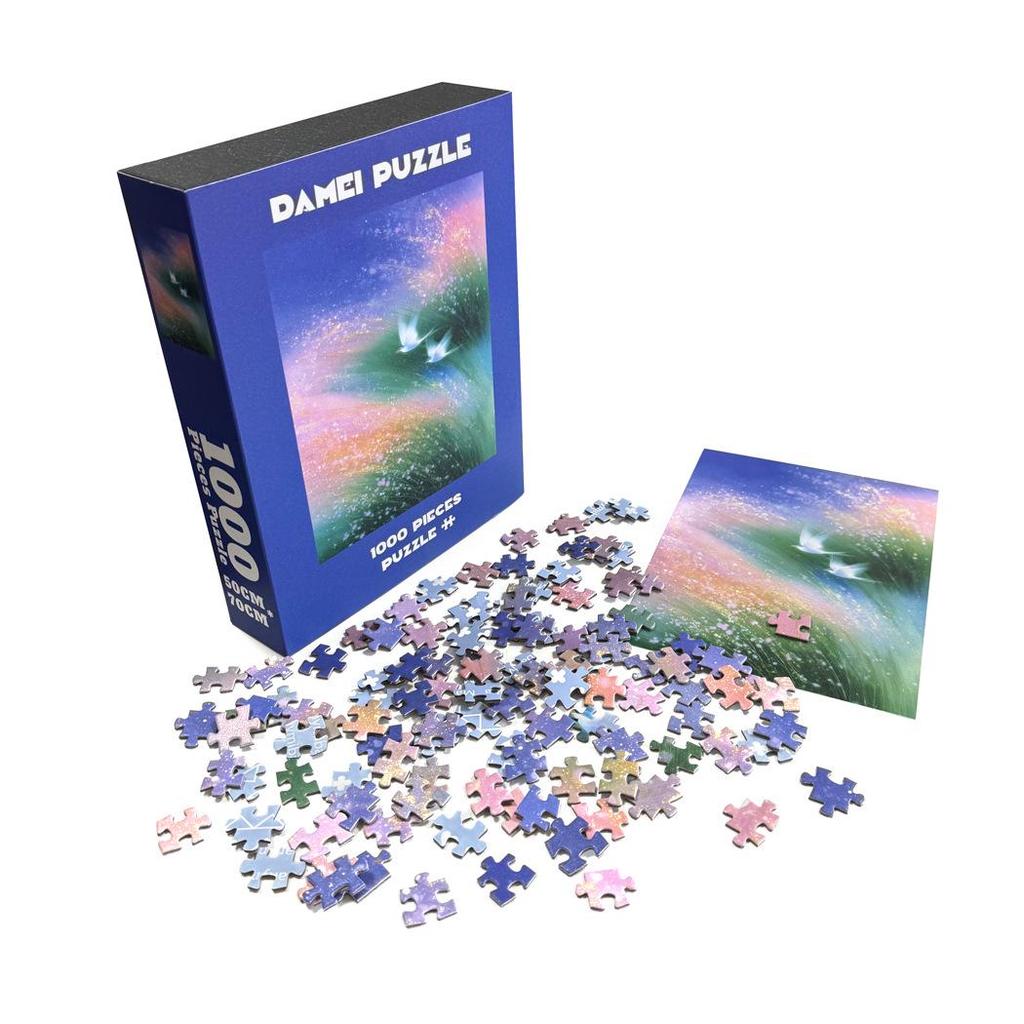 High-Quality 1000-Piece Adult Velvet Puzzle: Patchwork Flower Pot with Cat Design, Cross-Border Customizable.