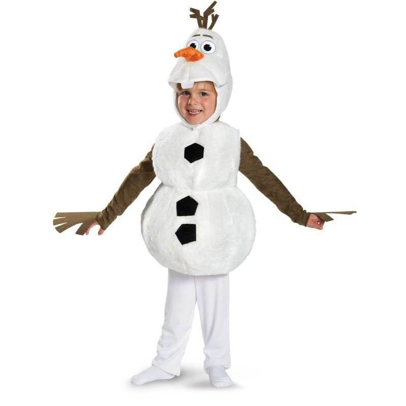 Halloween Snowman Cosplay Costume for Kids - Frozen Animation Character Role-Playing Outfit XS (90 cm)