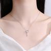 Trendy Korean-Style Heart Key Pendant Necklace - Women's Simple Full-Pavé Short Clavicle Choker