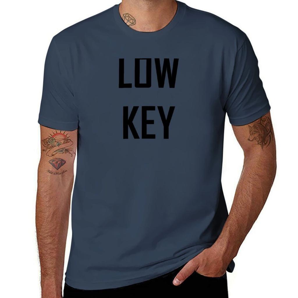 Low Key T-Shirt kundenspezifische Sommerkleidung erhaben Jungen Tierprint Herren Baumwoll-T-Shirt