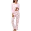 Women's Fashionable Casual Pajamas And Home Wear Long-sleeved Trousers Suit
