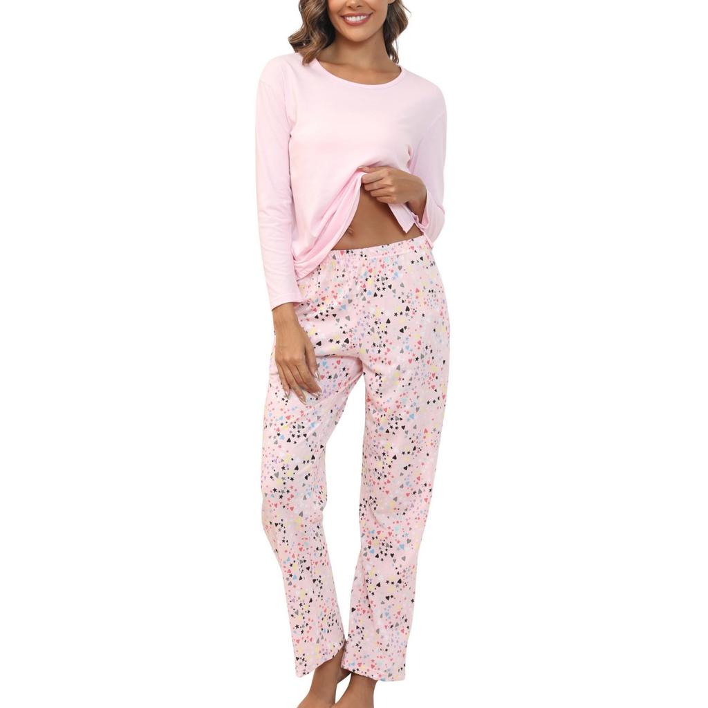Women's Fashionable Casual Pajamas And Home Wear Long-sleeved Trousers Suit