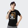 Timberland Outdoor Casual Color Block Printed Crew Neck Short Sleeve T-Shirt Men Tops Wheat A24X3-P47