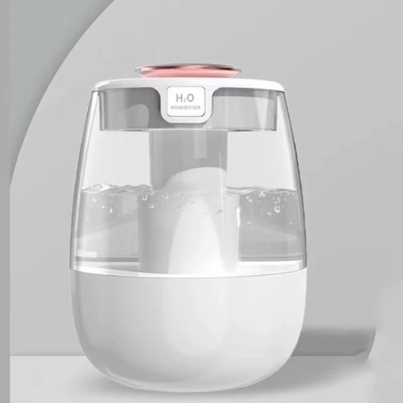 Luftbefeuchter Typc Tragbarer Desktop-Schlafzimmer-Befeuchter Großer Sprühnebel Digitalanzeige Lichter Aromatherapie-Maschine Zerstäuber Geschenk