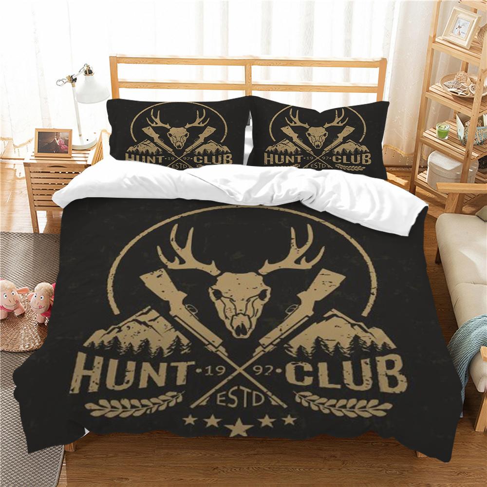 Duvet Cover Skull Print Bedding Set Cover Aesthetic Bedding Suit Children Home Bed Clothes Single Double Size Bed Set