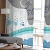 Elephant Big Stupid Bird Heart Gray Blue Curtains Living Room Bedroom Decoration Window Voiles Morning Tulle Curtain Sheer Polyester Sitting Decor