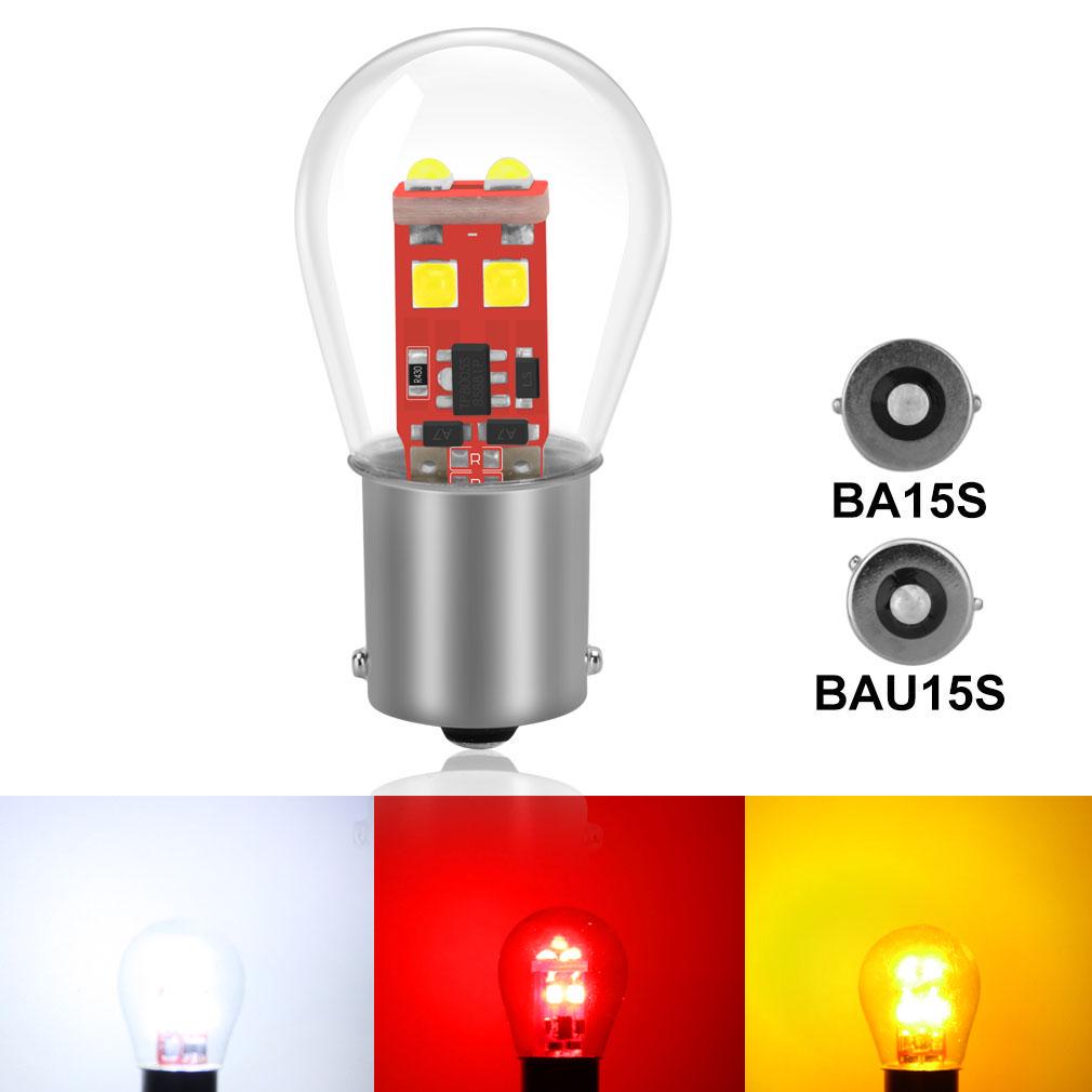 

1156 BA15S BAU15S PY21W P21W светодиодные автомобильные лампы стоп-сигналы автоматический указатель поворота задний парковочный фонарь белый красный желтый BA15S P21W красный