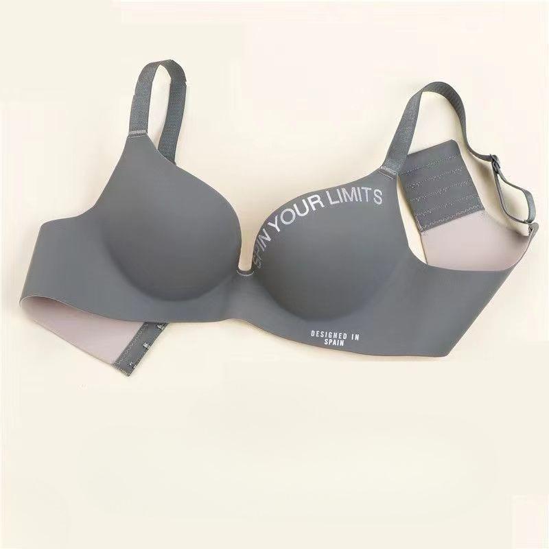 

Женский бесшовный бюстгальтер Сексуальное нижнее белье Пуш-ап Бралетт Модное нижнее белье Бюстгальтеры для женщин 38/85AB темно серый