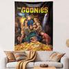 The Goonies Spielberg Poster Tapestry Wall Hanging, Pirate Treasure Adventure Art, Retro Wall Decor for Bedroom Living Room Dorm