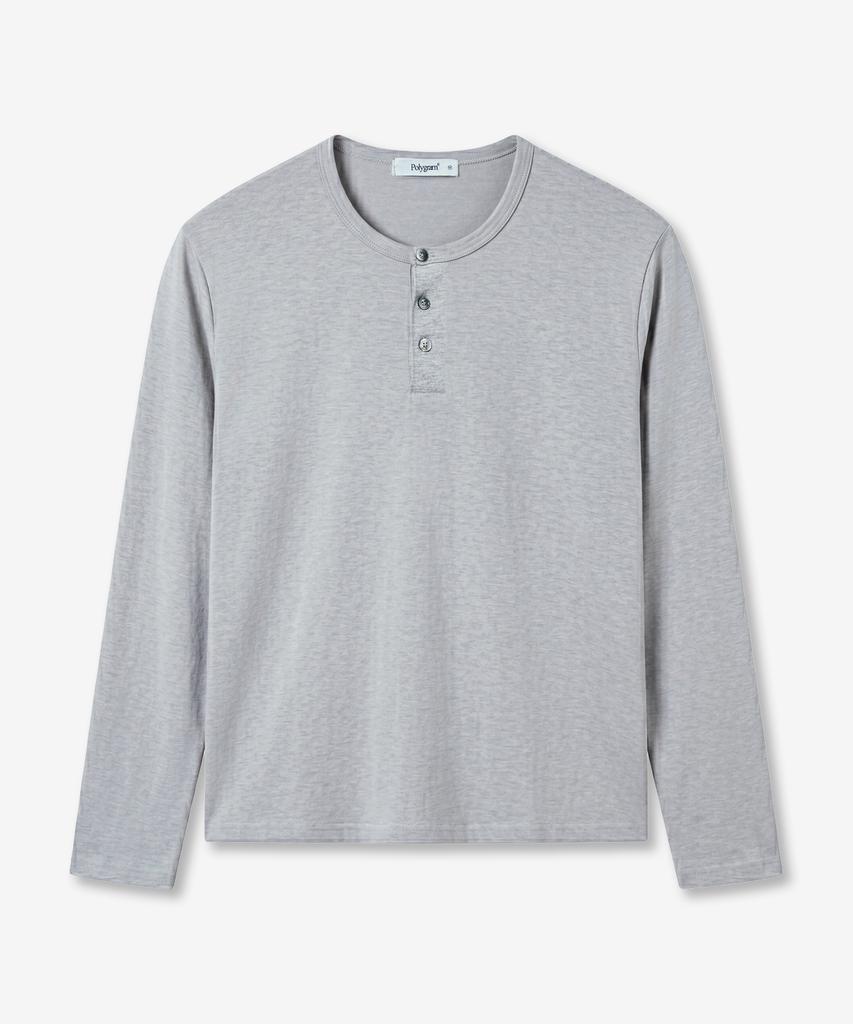 POLYGRAM Coolite U Henley Neck Long Sleeve T-Shirt - 4 Colors