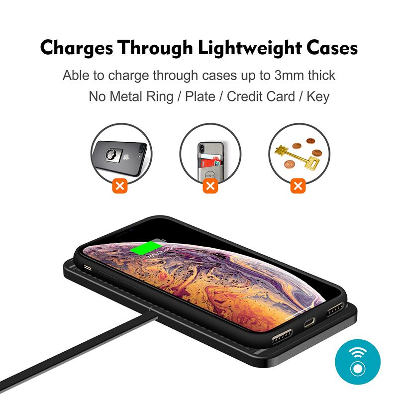 30W Car Wireless Charger Mat Silicone Non-Slip Pad for iPhone 14 13 12 Pro Max Samsung Car Wireless Phone Charger Fast Charging