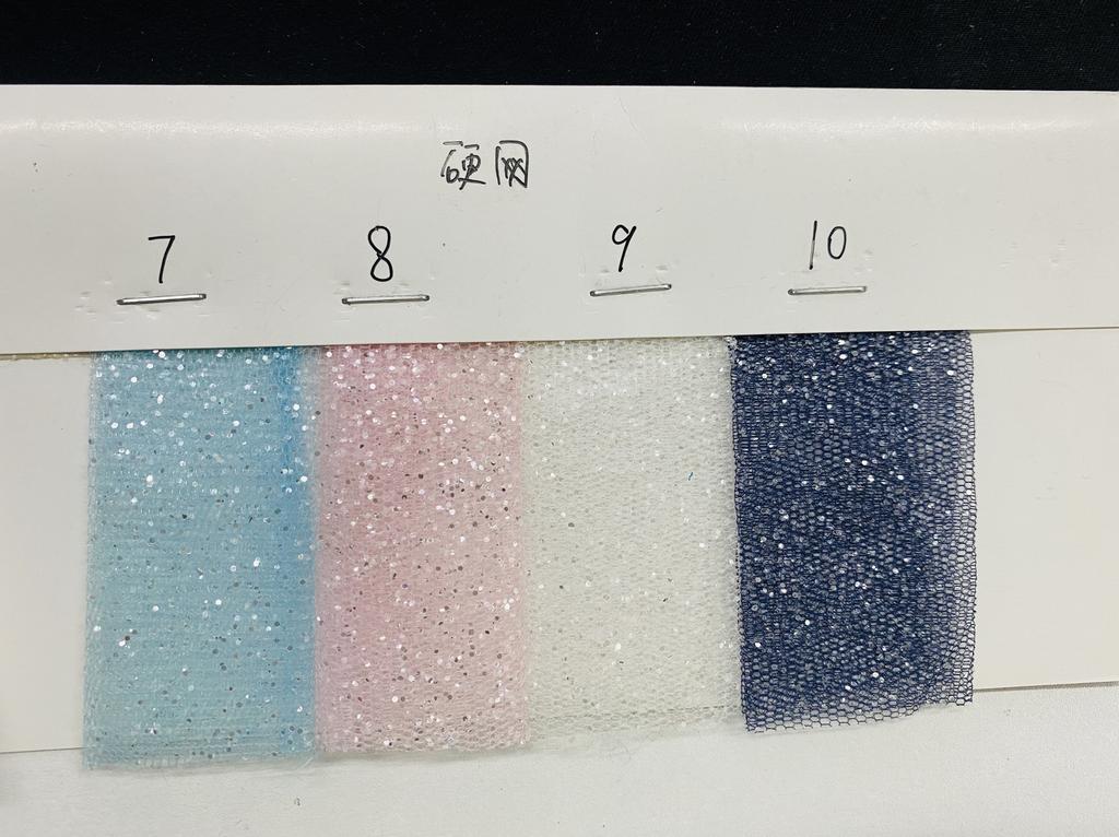 Glitter Mesh Tulle Fabric By The Meter for Clothing Wedding Dress Shirt Veil Background DIY Sewing Decoration Cloth Blue Pink