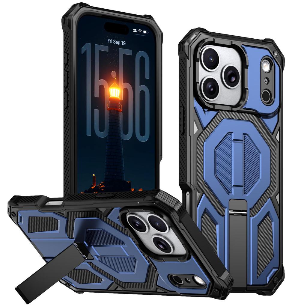 Military-Grade Drop-Proof Phone Case with Stand for Apple 17 Pro Max and 16 Pro Max