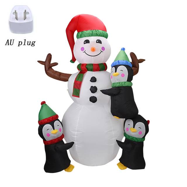 

Надувные рождественские огни снеговика светодиодные садовые огни праздничные декоративные игрушки украшения для дома AU Plug