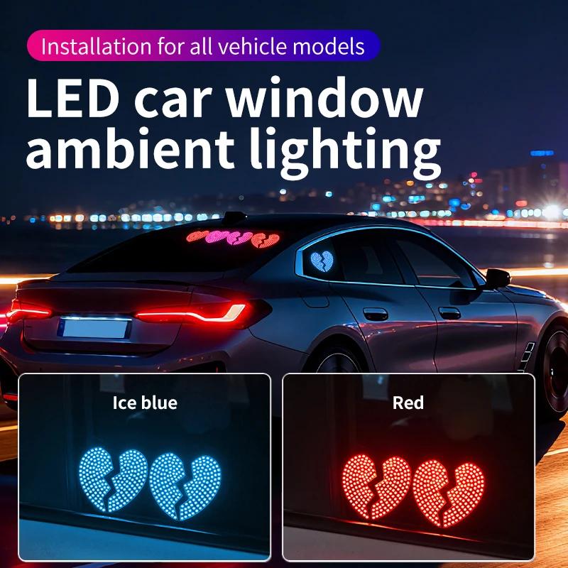 Car mood light, car atmosphere light, USB love LED light, warning light for heartbreak after a breakup Accessories