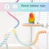 2pcs Gradient Colorful Bird Rope Perch Stand,Bird Cage Climbing Rope Toys Accessories,Bendable Climbing,Parakeet Lovebirds Cockatiels Budgies Play