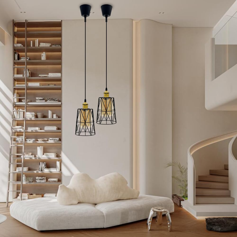 Pendant amber hanging ceiling 1 dining living interior ceiling adjustable cord length track includes daylight white LED light, glass, glass, light,