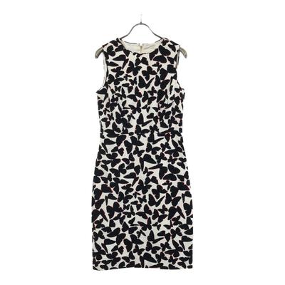 All-over Butterfly Pattern No Sleeve One Piece 2 Back Zip Women Used