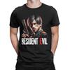 Casual Leon S Kennedy Residents Evils Tshirt Men O-neck Short Sleeve Tops  Cotton Summer Top Tee