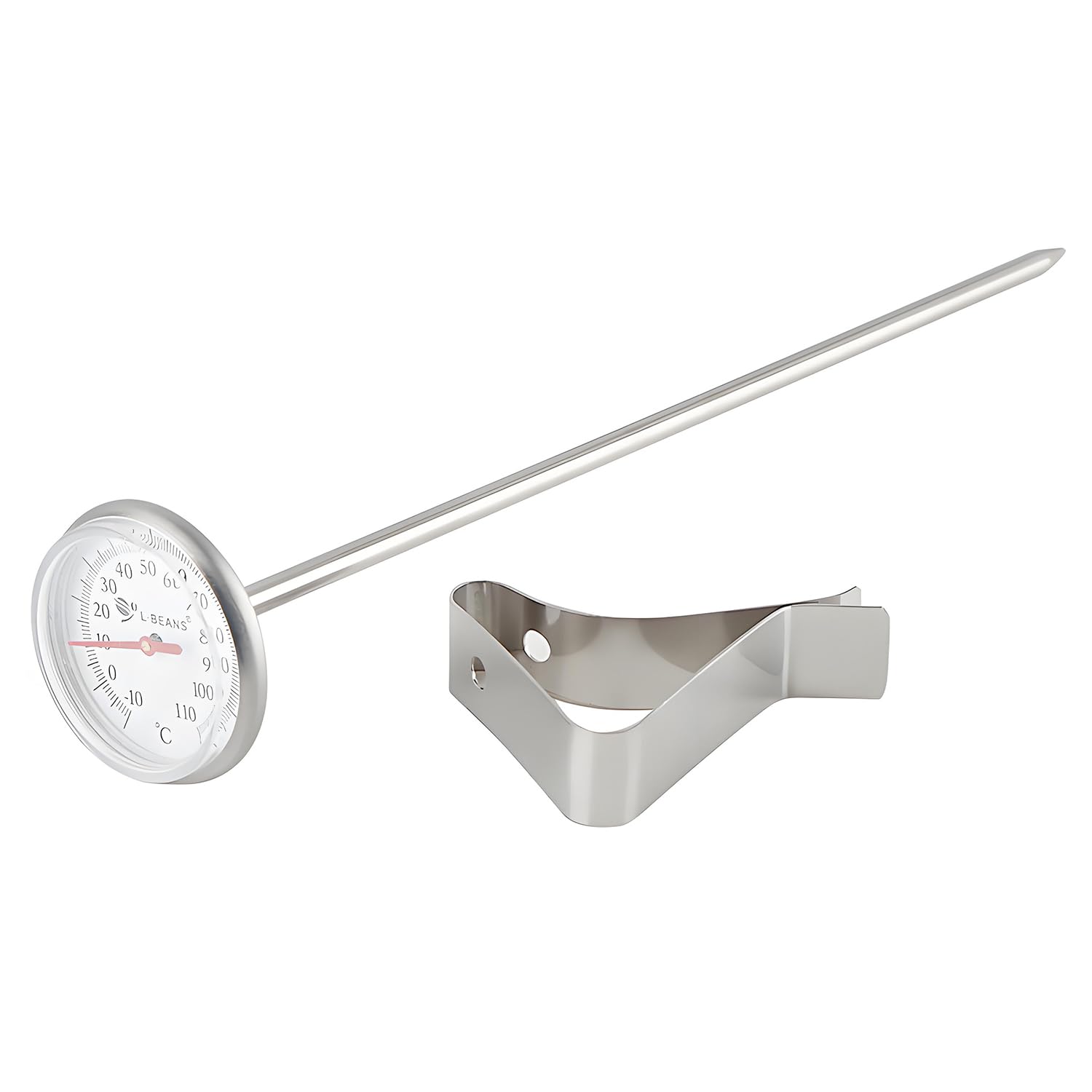 

SINGERTOP Термометр для капельной кофеварки Термометр для кофе Жидкостный термометр Моющийся Цельсий Капельный Пар Капельная кофеварка Молочник для молока Эспрессо Вспенивание молока серебряный