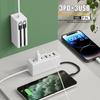 Total 120W USB Power Strip Type C Mobile Phone Charger Fast Charging Electrical Socket Power Strip EU US UK Plug Wall Adapters
