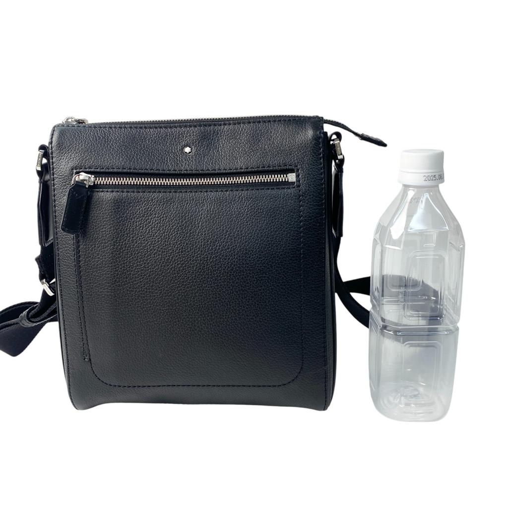 Used MONTBLANCShoulder Bag Black Leather Mens