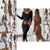 Elegant Womens Long Sleeve Bodycon Dress Perfect For Evening Parties And Casual Wear