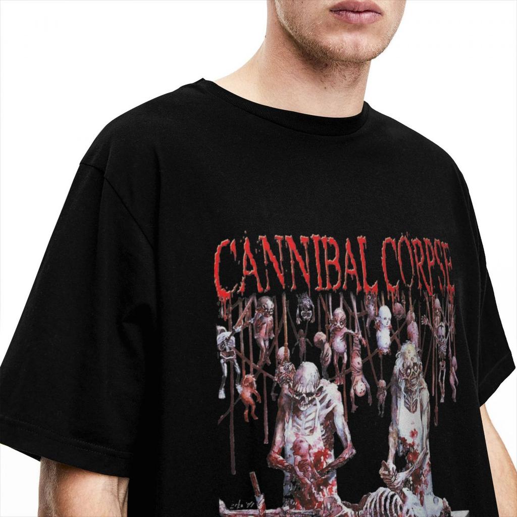 Men Women Cannibal Corpse Butchered At Birth Shirt Accessories Band Pure Cotton T-shirt Clothing Humorous Tee Shirt Printed