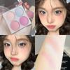 Korean four- blush,ice cream ,low-saturation pink/blue/purple,naturally brightening & contouring,perfect holiday gift