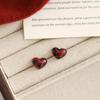 1Pair Heart Square Creativity Stud Earrings For Women Allergy Prevention Piercing Ear Hole Fashion Jewelry