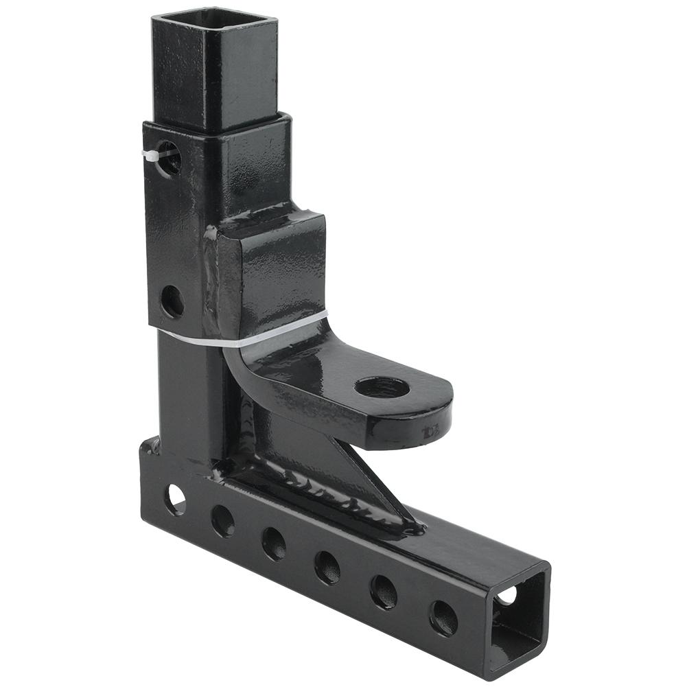 Adjustable 2in Towbar Ball Mount Hitch Trailer Tongue Tow Bar Set 6500LBS Towing Capacity