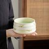 4Pcs/Set Bamboo Ceramic Japanese Matcha Blender Set with Matcha Brush Teaspoon Matcha Bowl