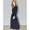 Demana Modern Romance French Style Pleated A-Line Midi Dress