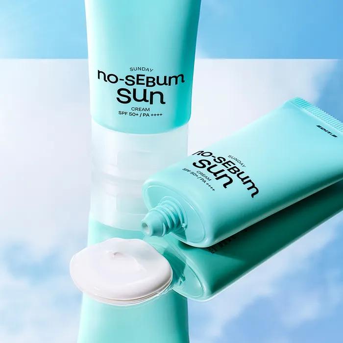 Niedzielny krem przeciwsłoneczny No Sebum 50ml [SPF50+/PA++++]