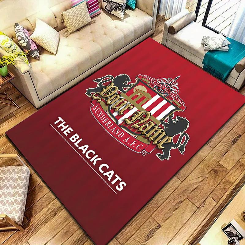 Sunderland futbolo klubo individualaus pavadinimo kilimas svetainei, miegamajam, namų sofos dekoravimui, vaikų žaidimų neslystanti grindų danga