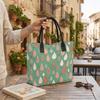 Cute Raindrop Print Tote Bag Casual Large Capacity Shoulder Bag for Daily Use
