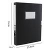 Black Blue A4 File Organizer Box Dustproof Thickened Document Case File Box Plastic File Paper Organizer Office Contract Holder