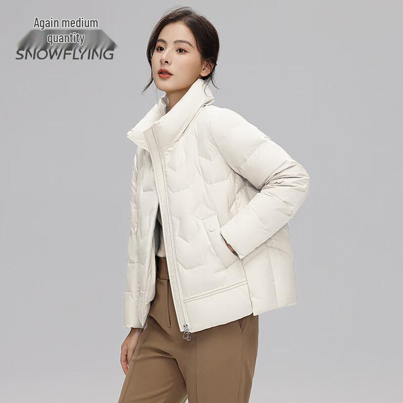 SNOWFLYING Women's Short Stand-Collar Down Jacket X30142566F