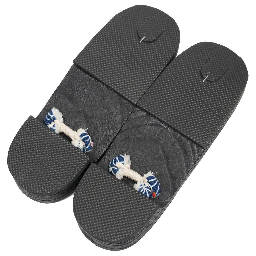 Geta Burnt Paulownia Black [KYOETSU] Clogs, Wood, Base, Women's (S, 15)