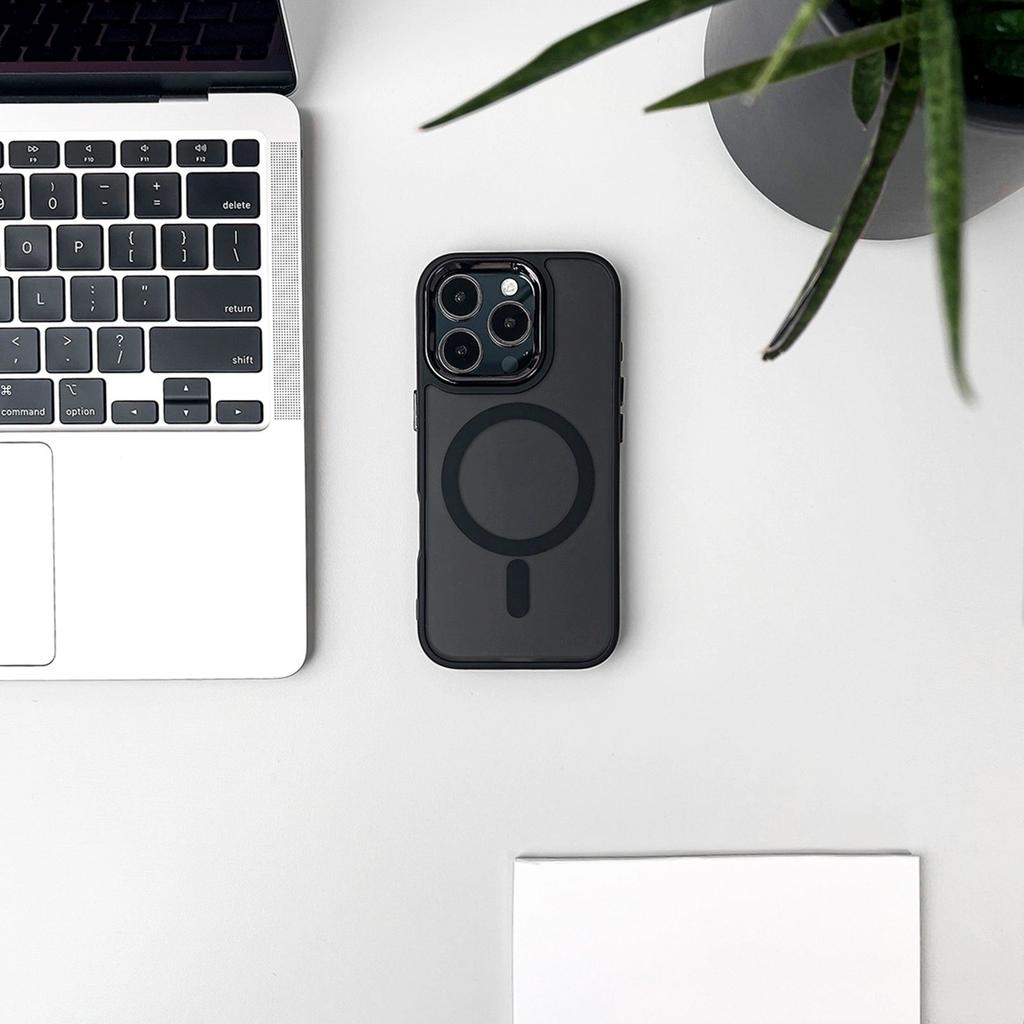 Hülle Cover für Samsung Galaxy A17 Fashion Case MagSafe - matt schwarz