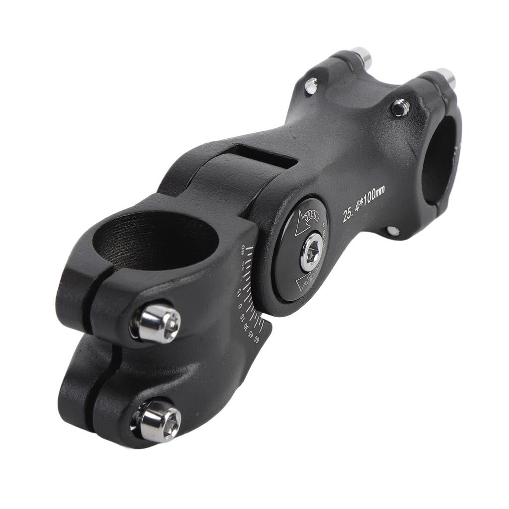 100mm Cycle Stem Riser Aluminum Alloy 60 Degree Adjustable Mountain Cycle Handlebar Suspension Stem for Handlebar