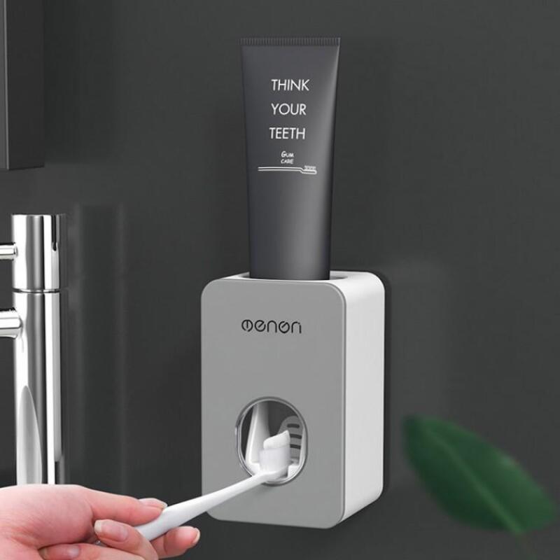 Automatic toothpaste dispenser, toothpaste squeezer, bathroom accessories black