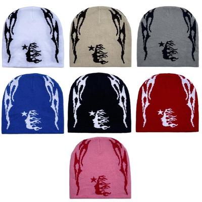 Beliebte Beanie-Mütze für Erwachsene Mode Winter Herbst Totenkopfmütze Jugendliche Warme Pullovermütze Atmungsaktiv Dehnbar Jacquard-Mützen