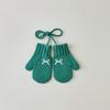 Solid Color Knit Gloves Autumn Winter Hanging Neck Gloves New Children Mittens  for Children