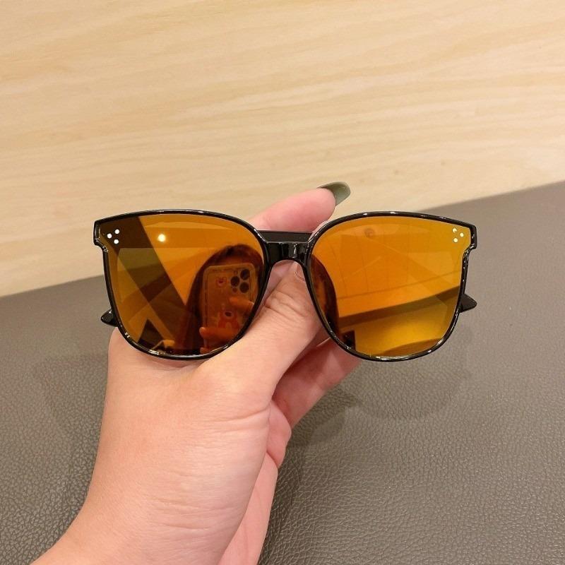 

Classic UV400 Sunglasses for Kids Girls Colorful Mirror Children Glasses Metal Frame Kids Eyeglasses